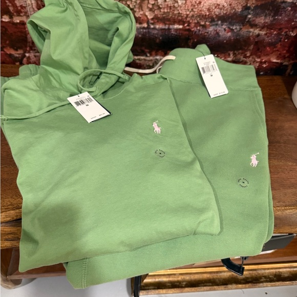 Polo by Ralph Lauren Green Hoodie and Sweatpants Set - Picture 6 of 8